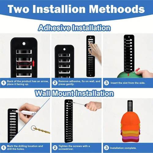 新款直销跨境新品棒球帽子收纳架帽子粘钩无痕帽钩简约帽架收纳亚