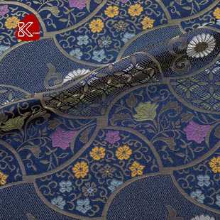 新款 直销织锦缎西阵织布料提花布日系旗袍和风金襕织物面料DIY服