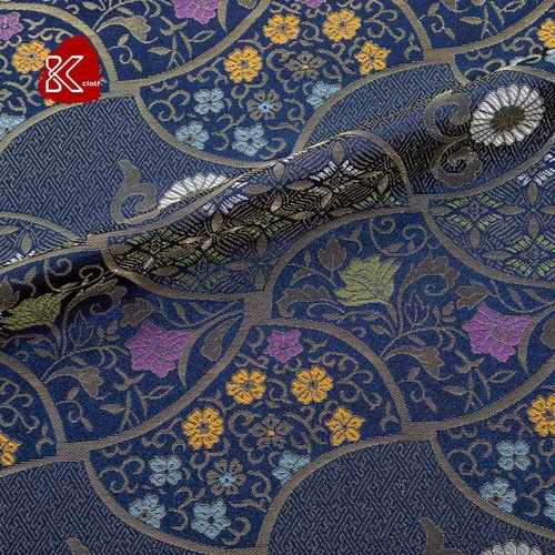 新款直销织锦缎西阵织布料提花布日系旗袍和风金襕织物面料DIY服