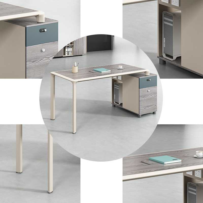 新款直销职员办公桌简约现代4人位二双6四工位卡座员工办公室桌椅