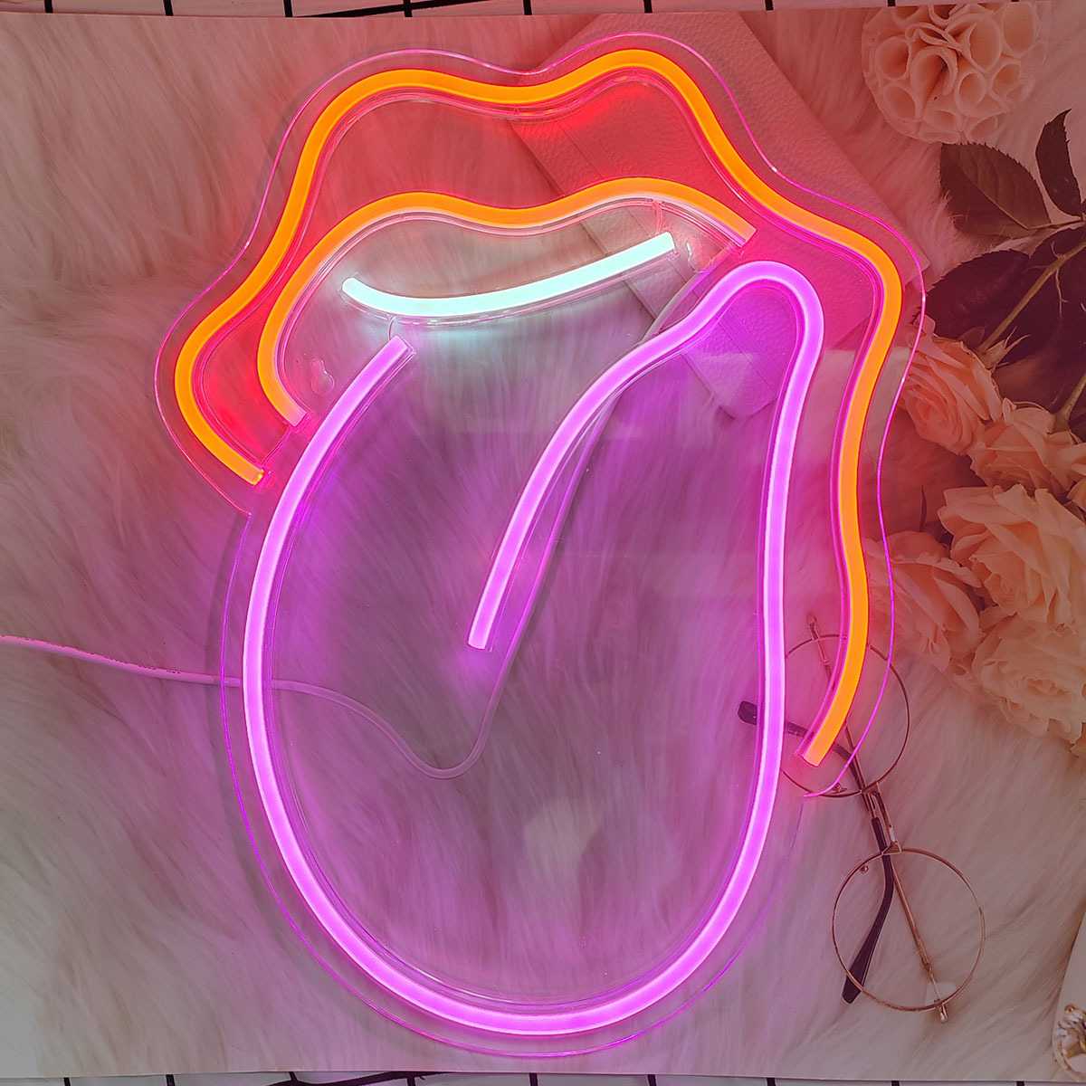 新款直销跨境霓虹氛围灯 发光柔性灯LED配件装饰灯5V USB亚马逊 L