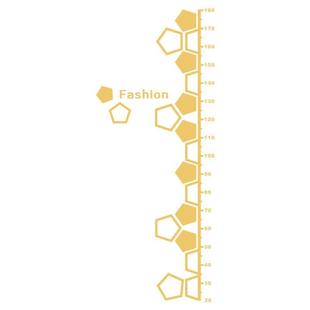 创意儿童身高贴 新款 几何图案组合 五边形身高贴 亚克力 直销M111