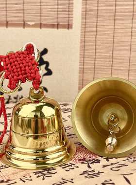 新款直销纯黄铜铃铛铜风铃铜钟铜铃铛吊坠门铃圣诞铃铛开口喇叭宠