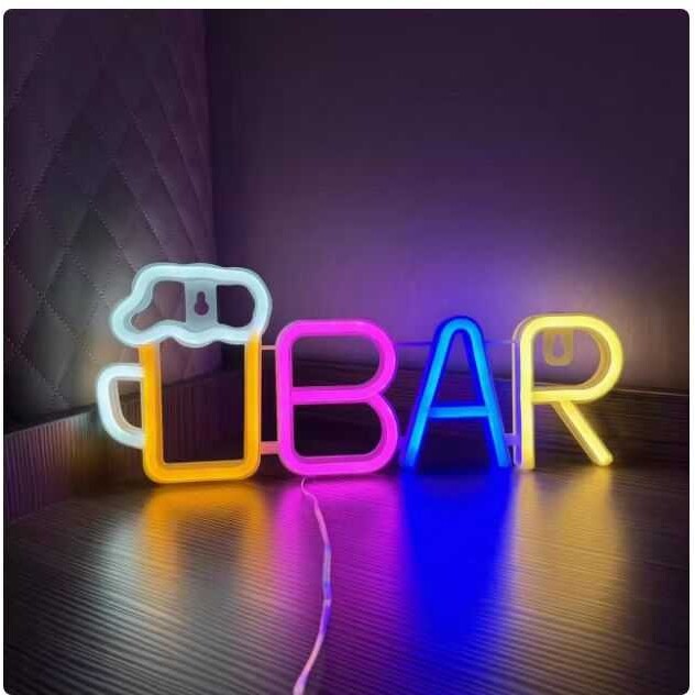 新款直销霓虹灯卧室氛围灯led摆件小台灯布置ins装饰灯酒店电竞灯