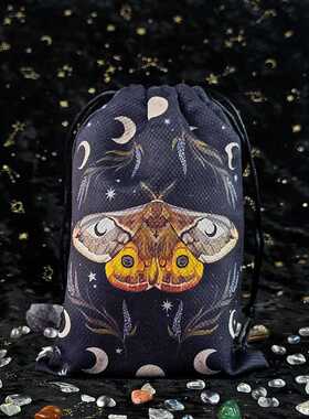 新款直销新款13x18cm复合绒布袋圣诞节万圣节礼物水晶小物件收纳