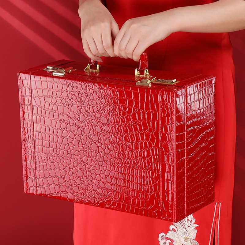 新款直销婚庆用品皮箱新娘手提箱红箱子结婚彩礼箱密码锁陪嫁箱礼,节庆用品/礼品,伴手礼,淘宝优惠券,粉丝福利购,淘宝优惠卷