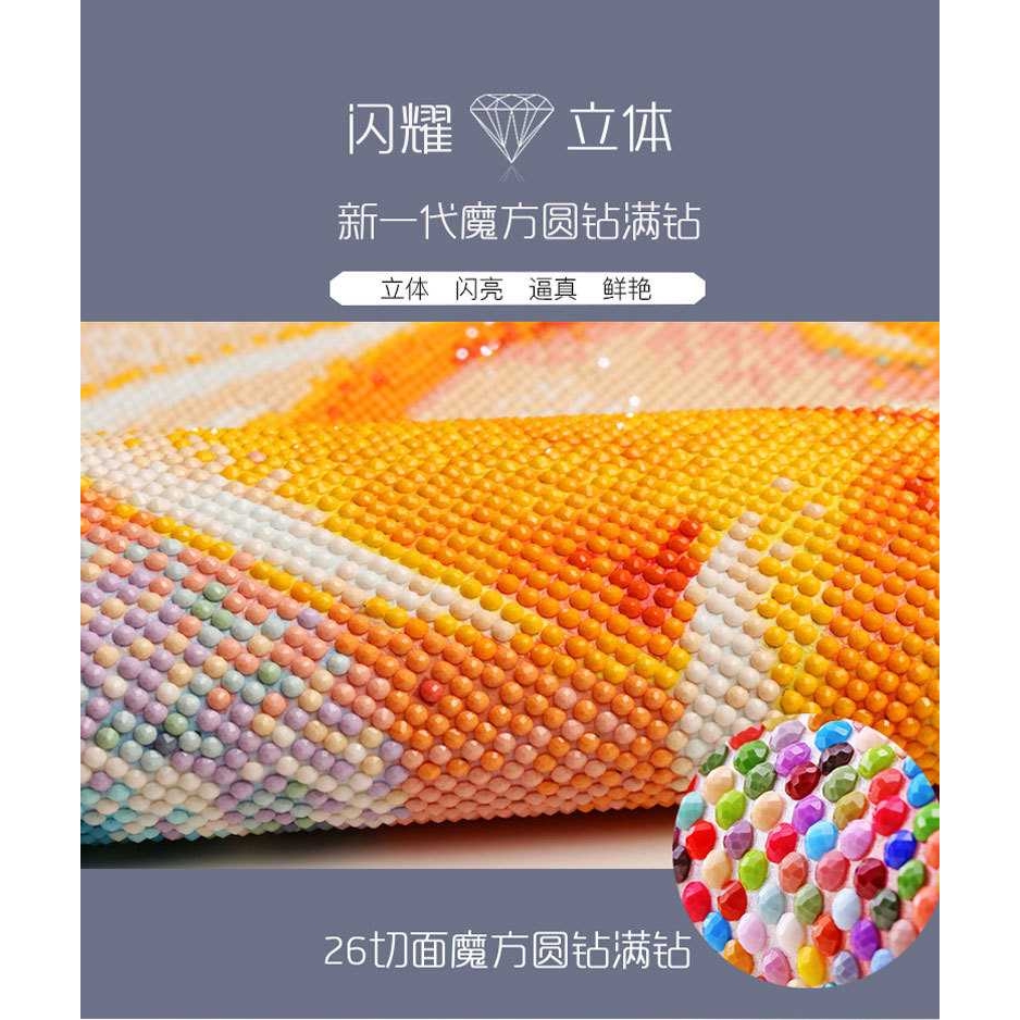 新款直销一件钻石画满钻花开富贵比翼鸟贴钻十字绣客厅玄关砖石绣