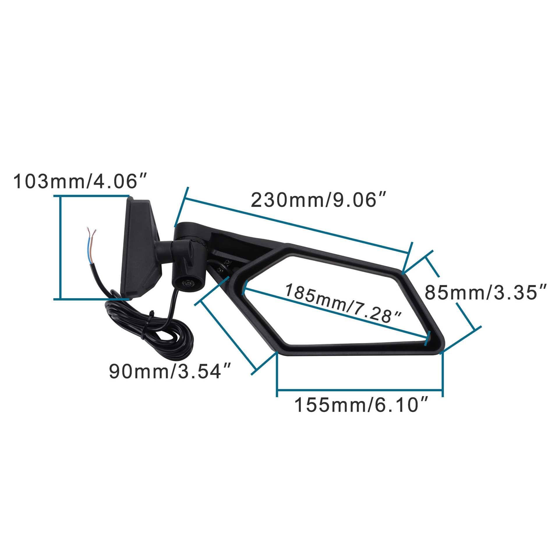 新款直销GOOFIT 越野摩托车后视镜观后镜反光镜适用CamAmX3庞巴迪