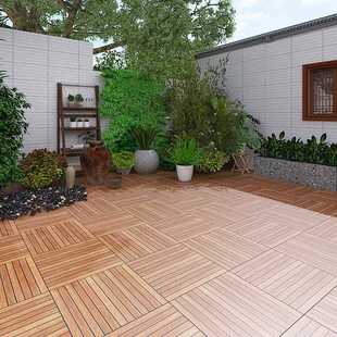 新款 直销600x600mm院子地砖室外花园庭院露台仿木纹瓷砖防滑防冻