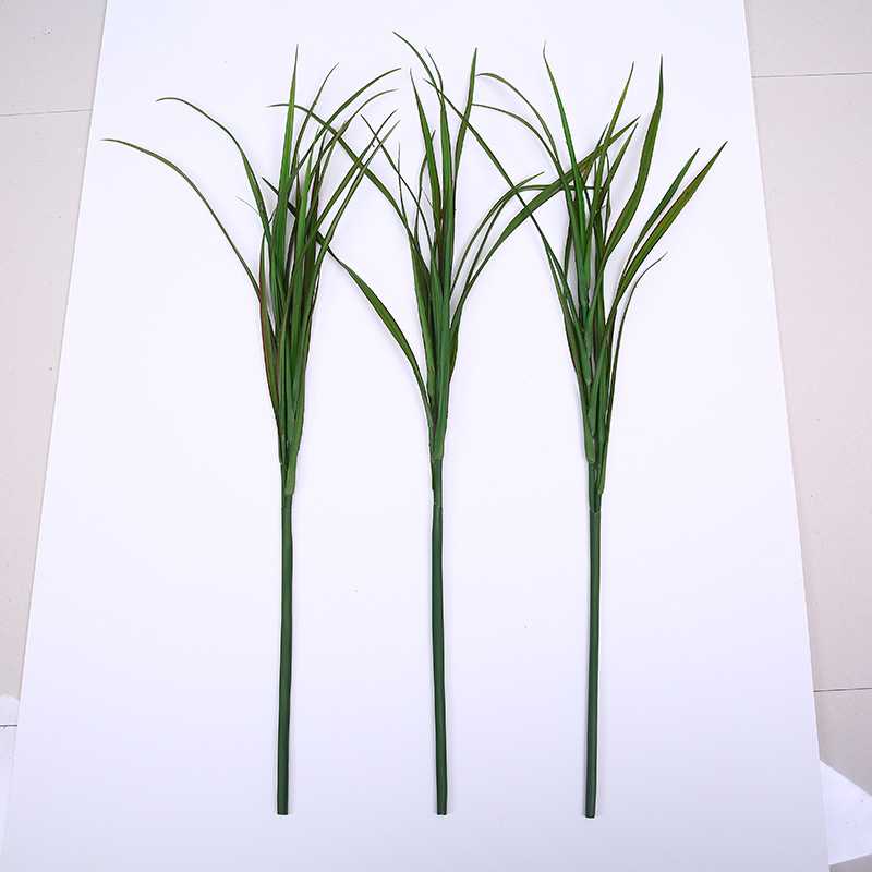 新款直销假树盆栽仿真植物假花 仿塑料仿真树室内装饰塑胶长条叶