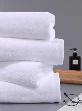 新款直销纯棉600g加大加厚酒店宾馆美容院用白色浴巾可绣LOGO