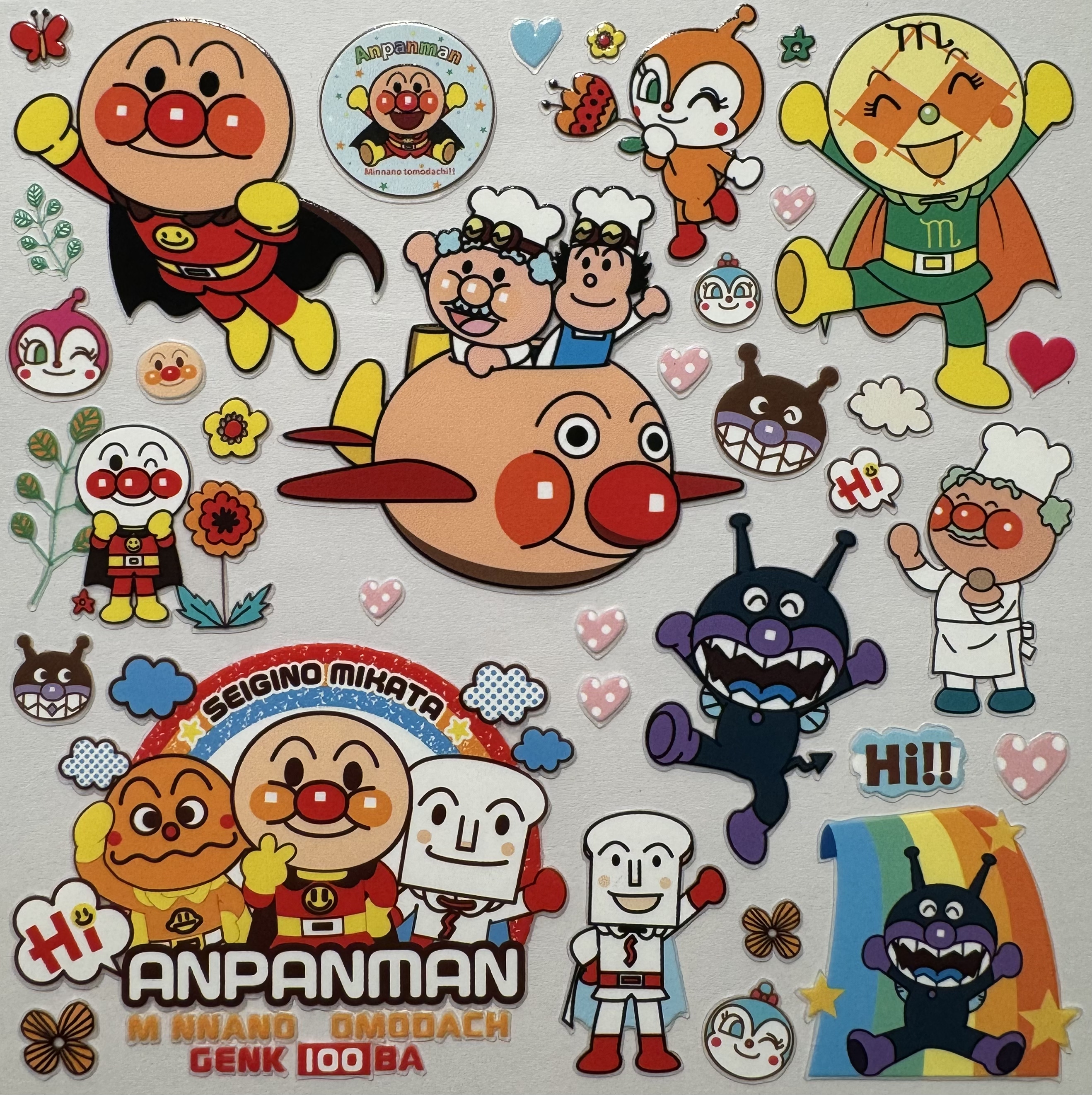 【面包超人Anpanman】浮贴纸/立体贴纸