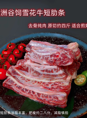 澳洲谷饲牛短肋条油脂足炖易软