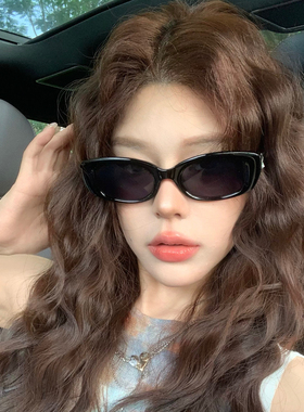 韩版复古猫眼墨镜女款潮高级感大框显瘦个性时髦防紫外线太阳眼镜