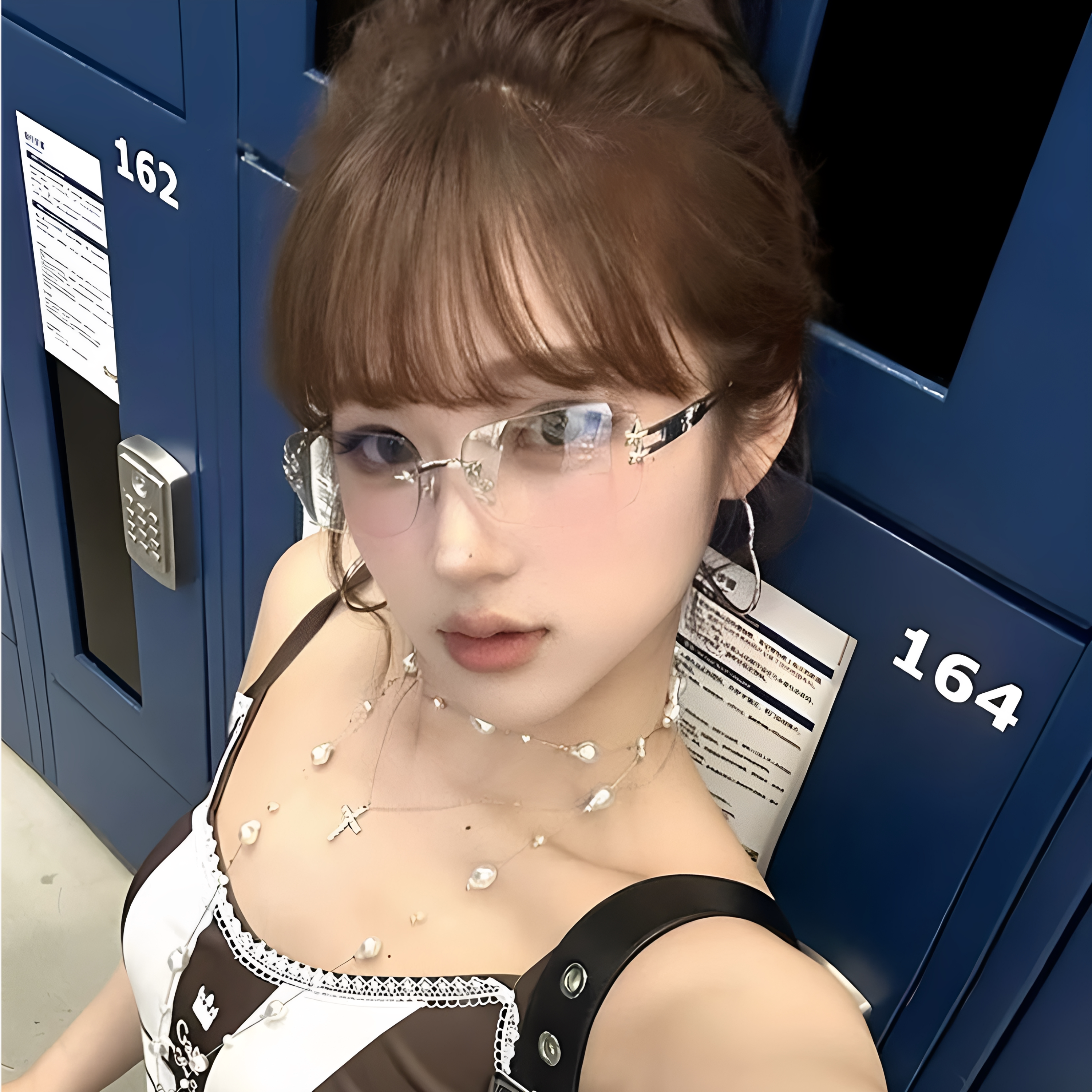 复古Y2K辣妹风无框星星水银色墨镜女款潮高级感太阳眼镜防紫外线