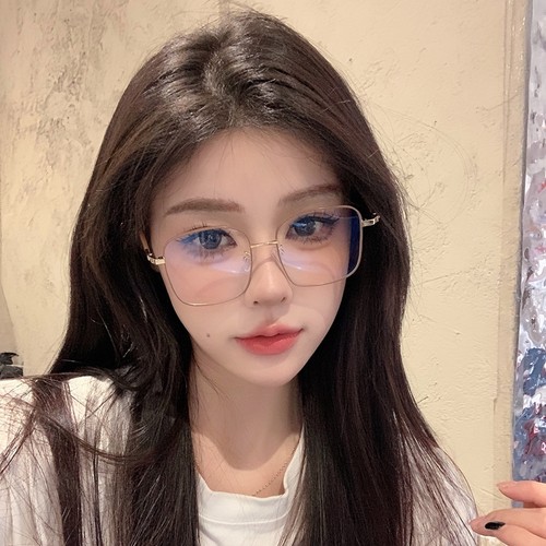 防蓝光眼镜女素颜大脸显瘦配度数