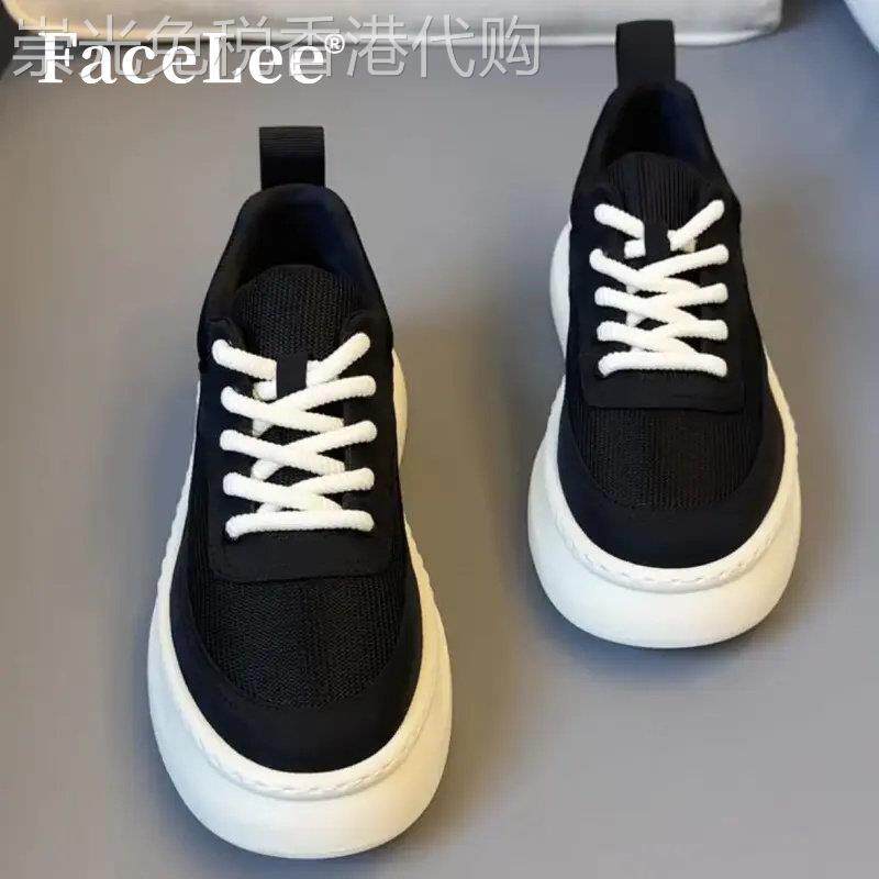 FaceLee日本设计师联名款2025欧洲站秋季新款休闲冰丝布网鞋低帮
