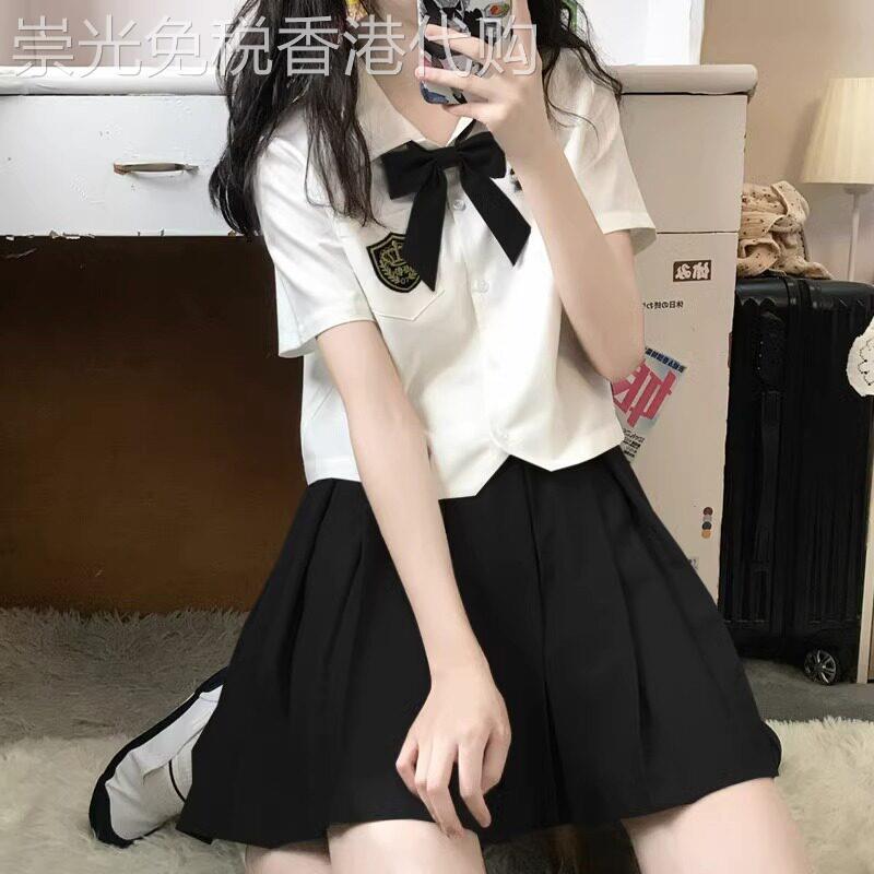 jk制服套装女夏季新款小个子日系原创短袖衬衫学院风百褶裙两件套