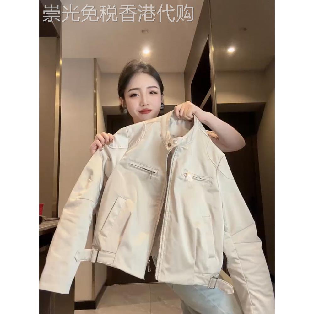韩国覆古飞行员机车服夹克外套女春秋新款时尚短款棒球服休闲上衣