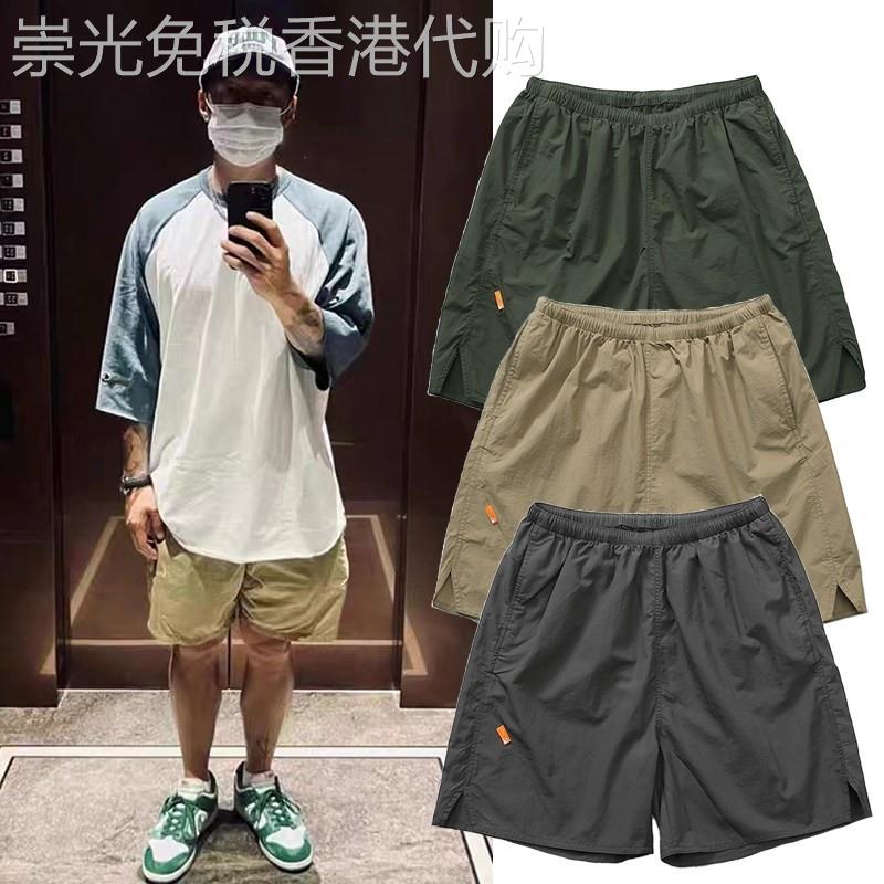 MADNESS 余文乐同款防水速干运动跑步宽松橙标短裤男夏季潮五分裤