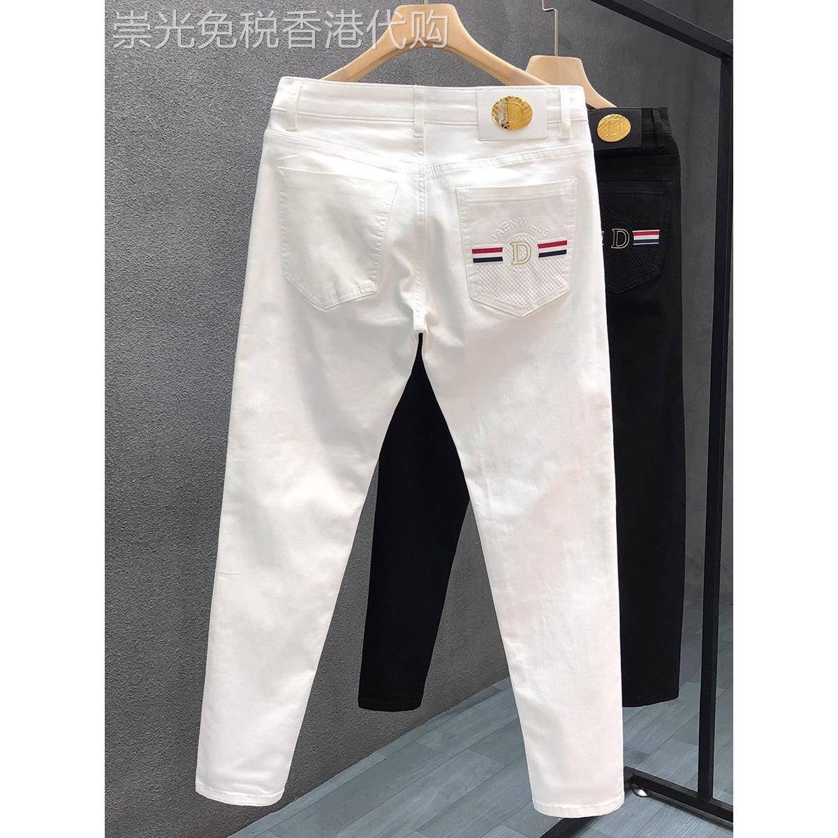 米兰“时尚设计风格”！新产品推荐！适合小脚男士的白色修身休闲