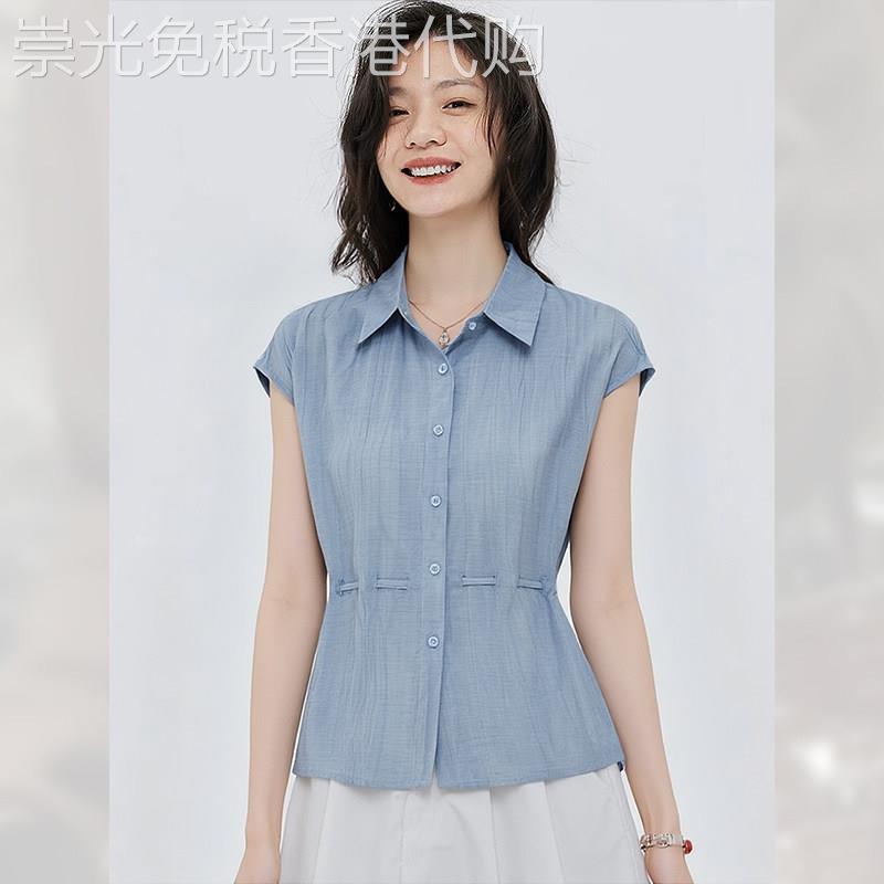 轻奢超好看显瘦Polo领衬衫女夏季2026年新款独特短袖小衫上衣气质