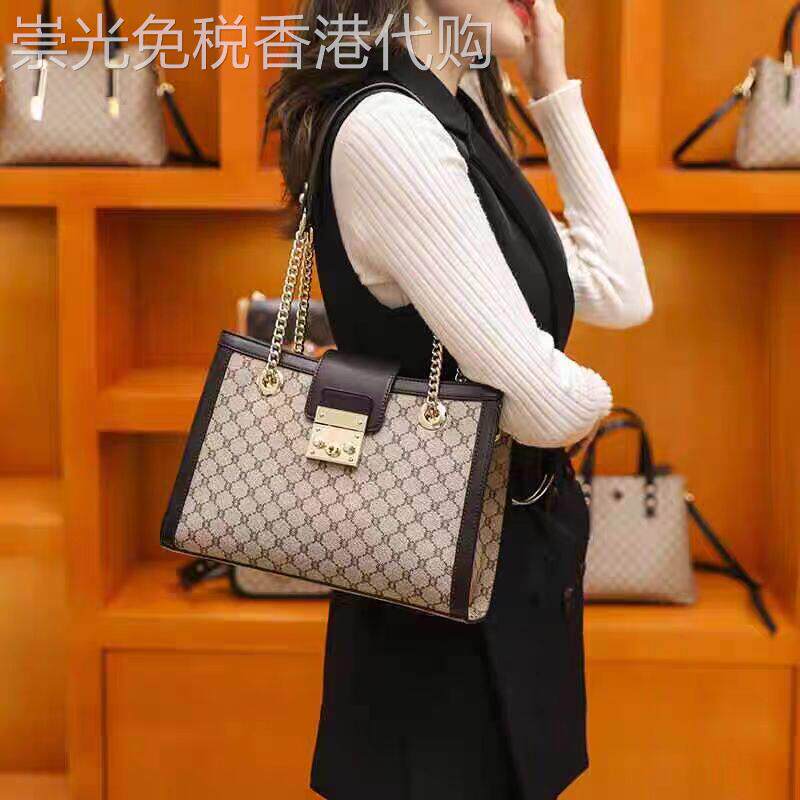 女包包2025年新款真皮链条腋下包时尚高级感大容量单肩手提托特包