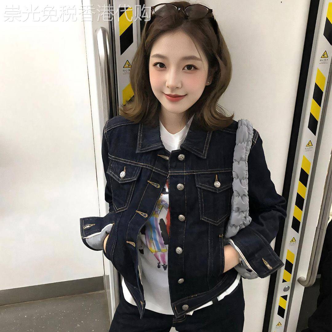 美式复古短款黑色牛仔外套女春季2026新款休闲设计感百搭夹克上衣