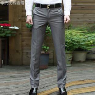 MK韩版修身西裤男春秋季高端商务职业正装青年时尚男士休闲裤