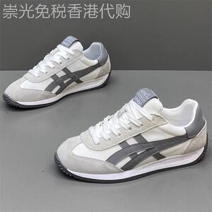 男鞋夏季透气2025新款网面阿甘鞋男士休闲运动软底小白鞋低帮滑板