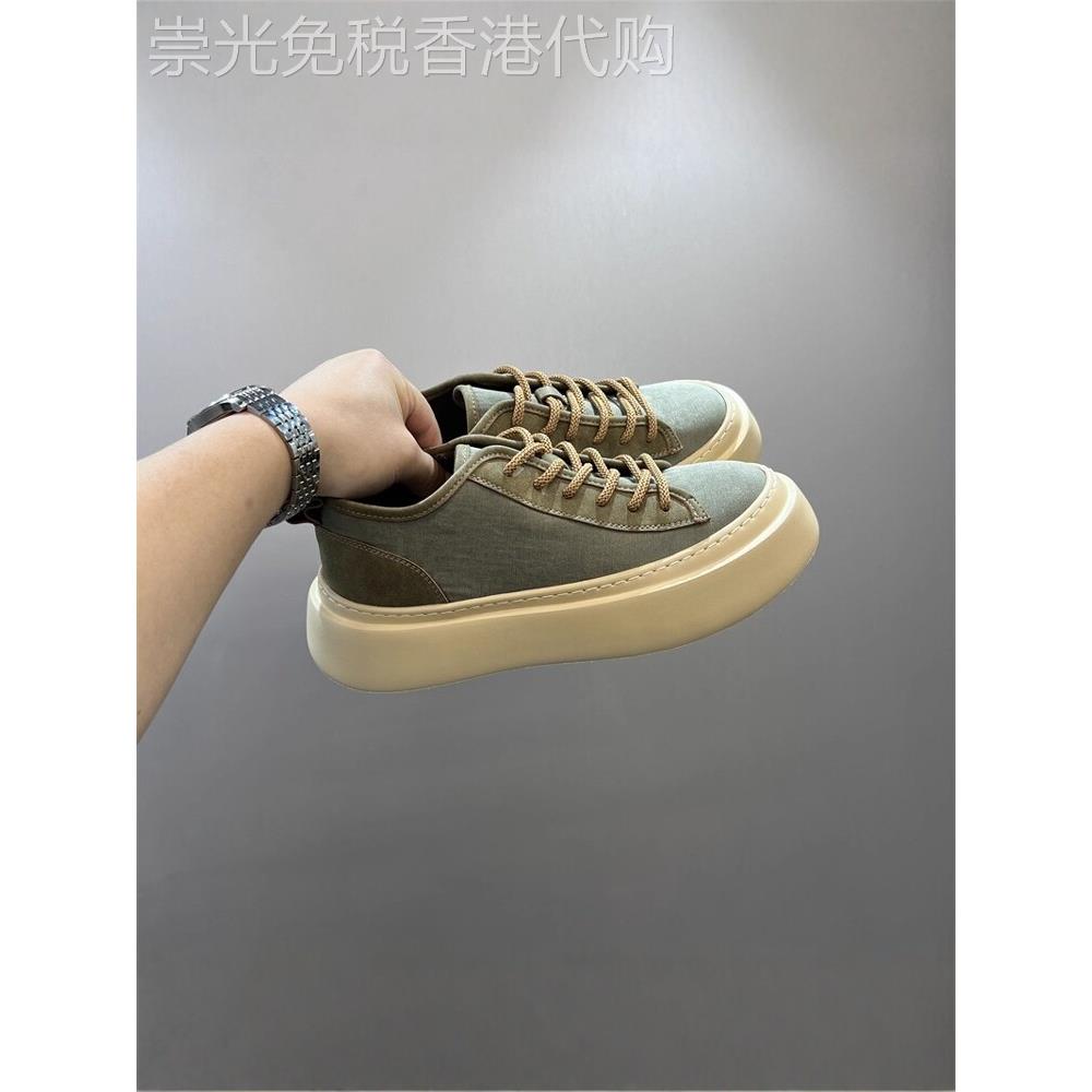 当季好物推荐Minimalism Aquaman低帮透气厚底帆布鞋男百搭软底轻