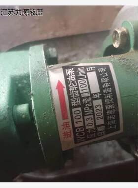 上海诺德泵阀液s压 WCB100型齿轮泵