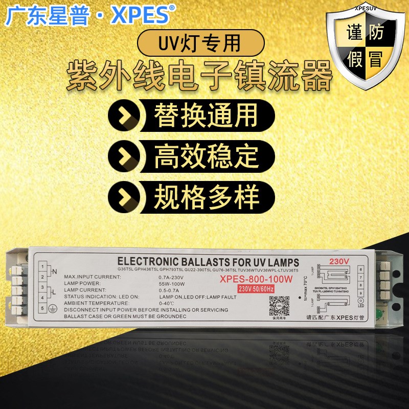 水处理紫外线杀菌灯镇流器YL1-800-100W光解催化臭氧uvZ灯管适用