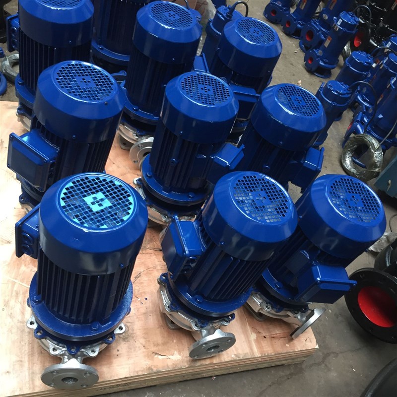 ISG立式管道离心泵锅炉r供暖循环泵耐高温不锈钢ISW卧式管道增压