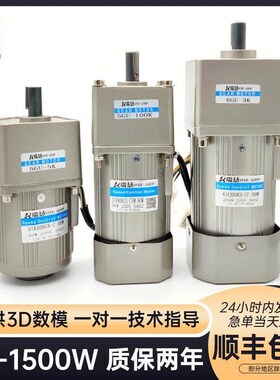 瑞恳齿轮减速电机25W60W120W250W400W750W小型交流S可调速220V380