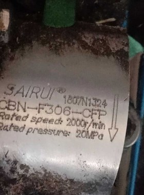 SAIRUI 齿轮泵CBN-FE306-CFP 原厂全新的