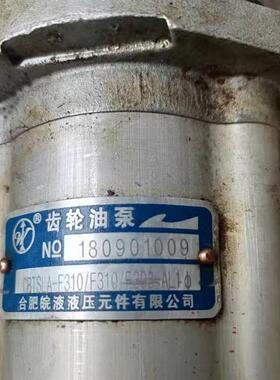 合肥皖液液压 CBTSLrA-F310/F310-AL1液压齿轮油泵