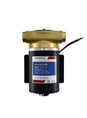 铜头叶轮泵甲板冲洗泵m发动机冷却 海水泵 FIP30 12v铜头叶轮泵