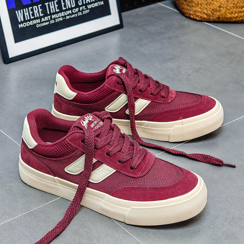 德训鞋男款帆布鞋休闲透气低帮板鞋2025夏季新款小众设计男潮,流行男鞋,德训鞋,淘宝优惠券,粉丝福利购,淘宝优惠卷