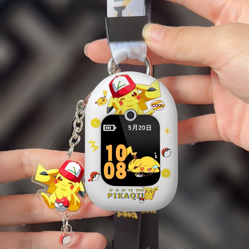 适用华为儿童手表表带卡通挂脖套3Pro保护套4X挂绳4pro钥匙扣挂套