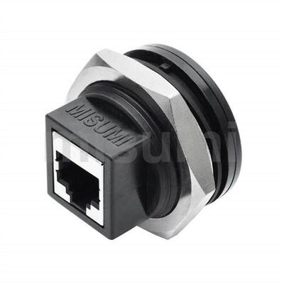 面板安装型CAT5e/CAT6通用网络转x接头 开孔尺寸30mm E-NWAP-HS-C