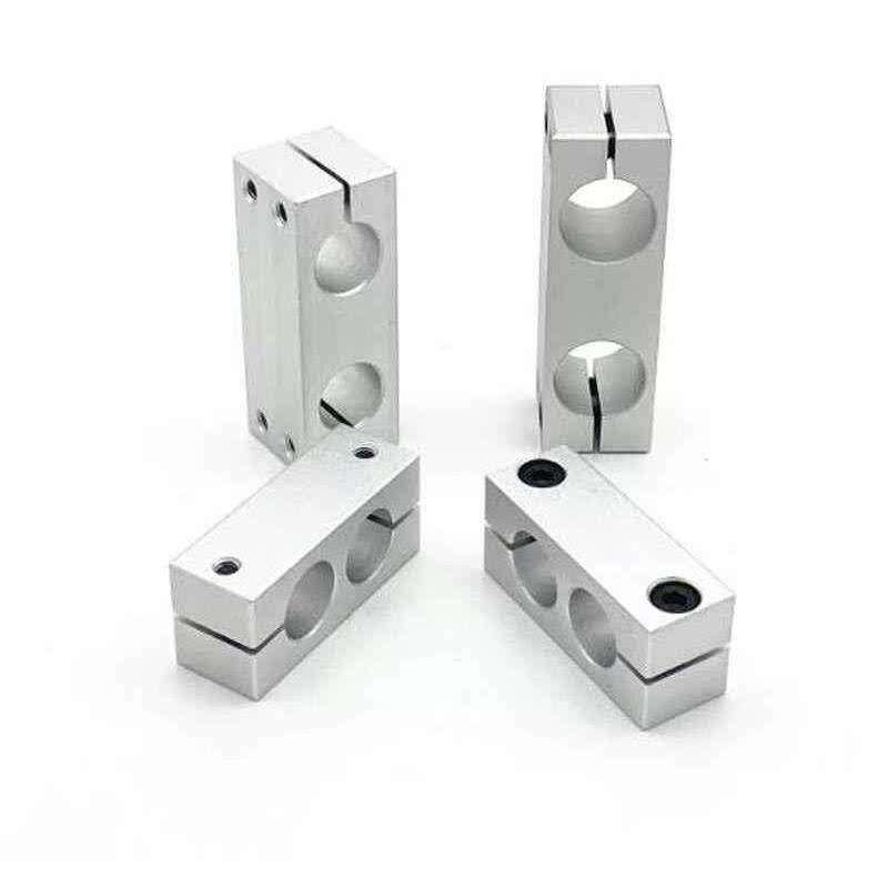 替光轴连接件支柱固定夹同径异径平行型双孔夹块双杆夹块不锈钢管