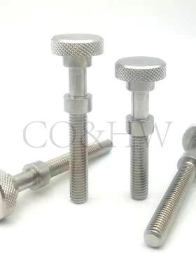304不锈钢AJSTKS3/4/5/6/8调整螺栓 滚花旋钮型 手拧螺螺丝 PAZ66