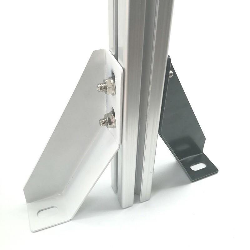 地面支撑脚 AVT27-40铝挤型材料斜地脚 GFFB10-90210/GFFB8-50100