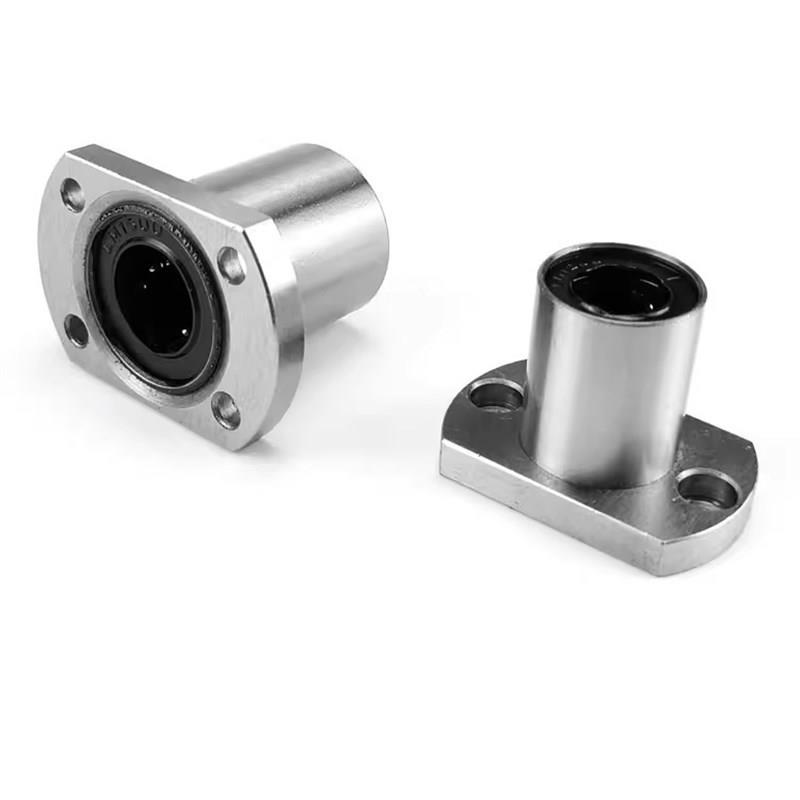 304不锈钢直线轴承对边法兰LME24-d8 10 12 16 L20 25 30 35 40 5