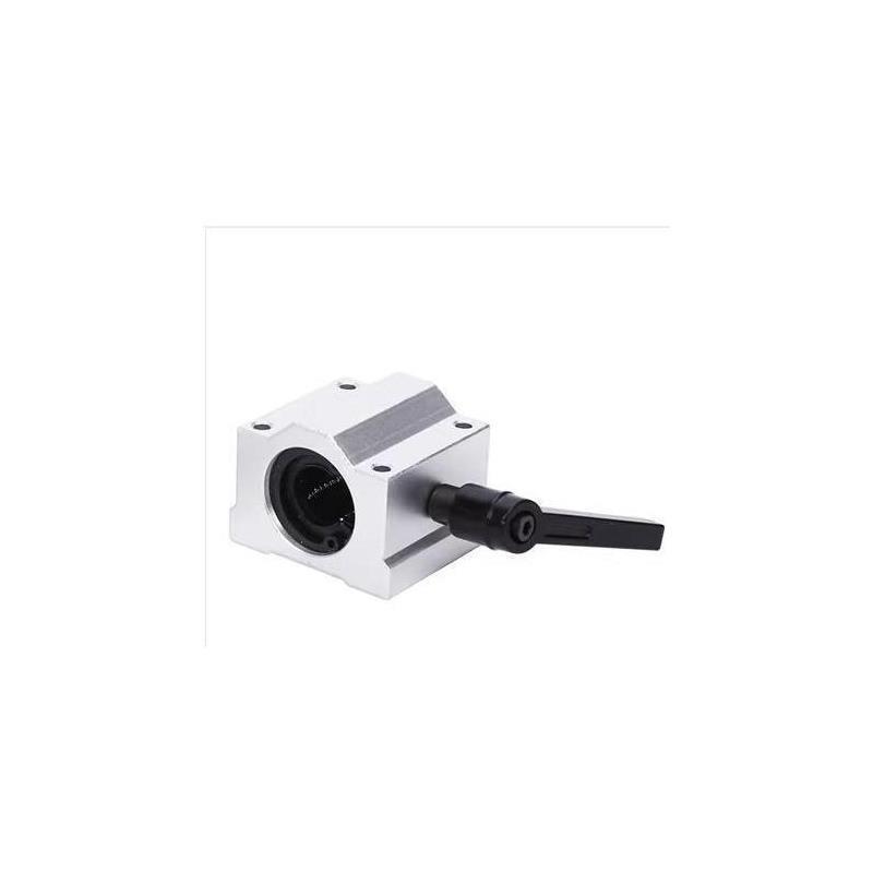 带锁紧手柄滑块SCS10 12 16 20 25 30 35 40UU定位把手50导轨光轴