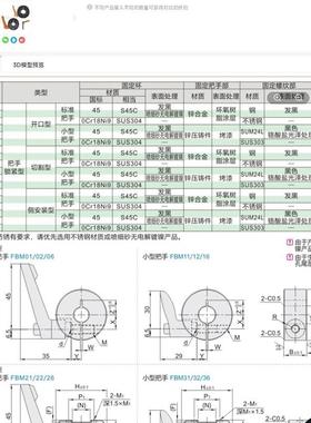 FBM01/02/06/11/21/22/26/v31固定环D12D15D16D20D25D30D35D40D50