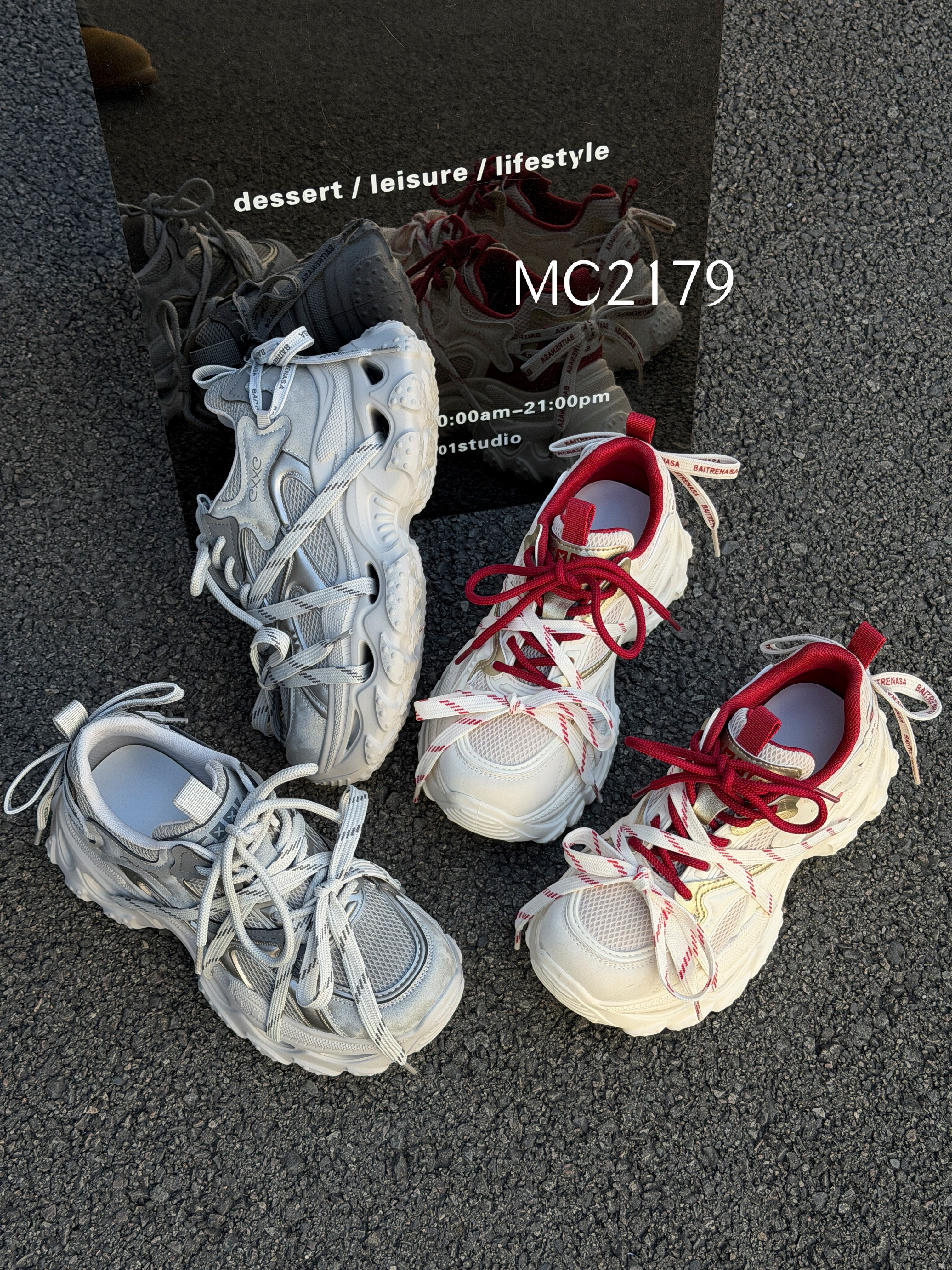 欧洲站增高真皮老爹鞋女2026春新款网面透气厚底女鞋运动休闲网鞋,女鞋,老爹鞋,淘宝优惠券,粉丝福利购,淘宝优惠卷