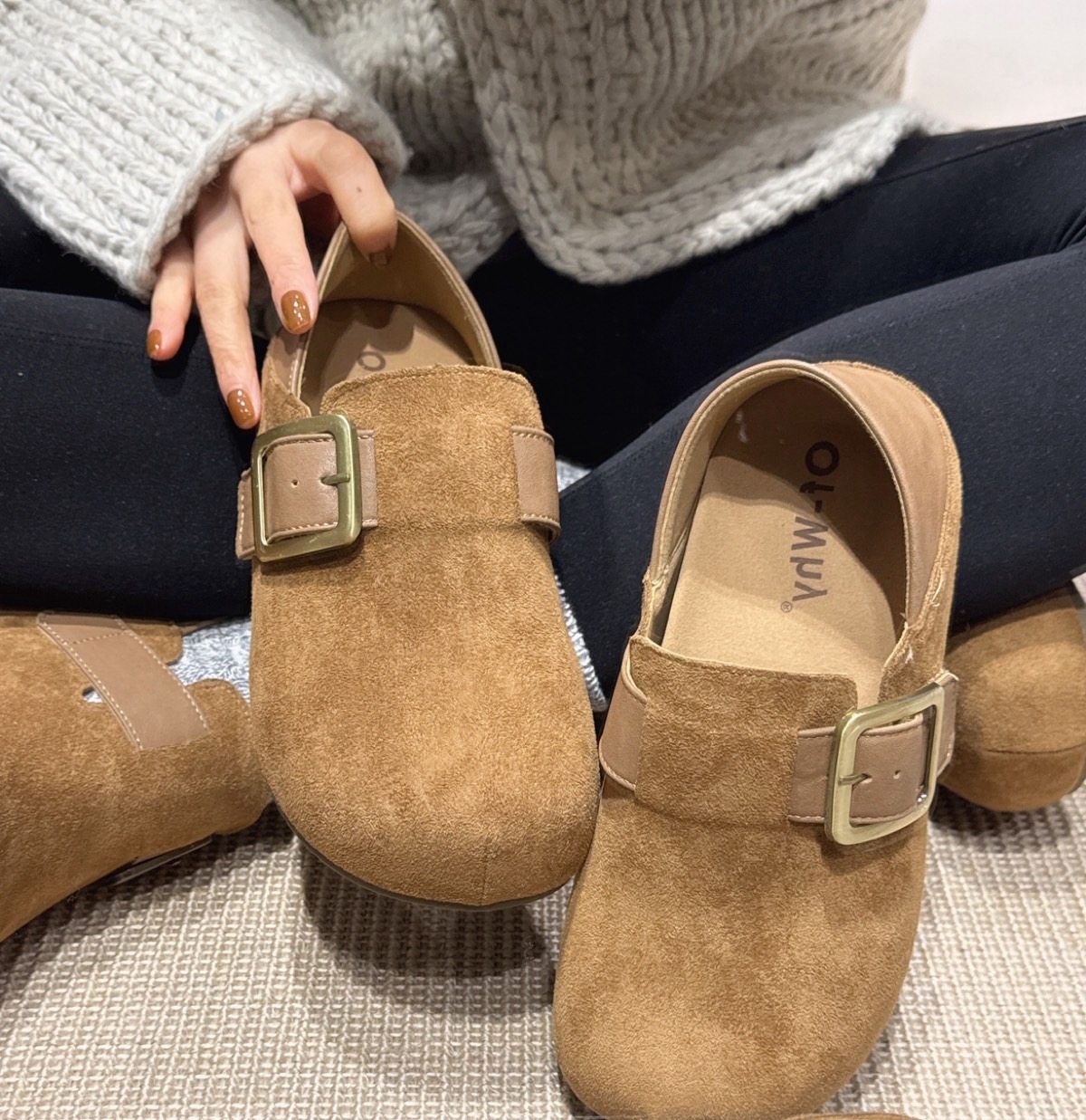 2026新款勃肯鞋女法式圆头单鞋爆款软底豆豆鞋复古百搭厚底鞋女鞋,女鞋,勃肯鞋/软木鞋,淘宝优惠券,粉丝福利购,淘宝优惠卷