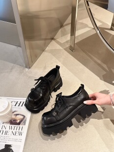 厚底粗跟高跟JK小皮鞋女2026春季新款小众休闲百搭松糕底单鞋潮流